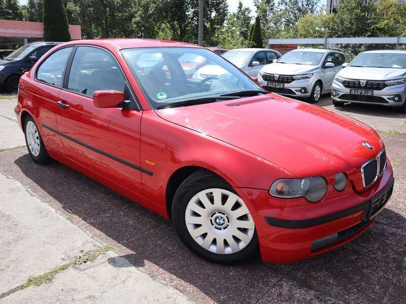Japanrot Gebraucht 2002 BMW 316 Compact Advantage Kleinwagen | 1.600 € (Superpreis) - Bild 1/4