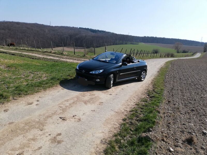 Schwarz Gebraucht 2003 Peugeot 206 CC Platinum Cabrio | 2.000 € (Fairer Preis) - Bild 1/2