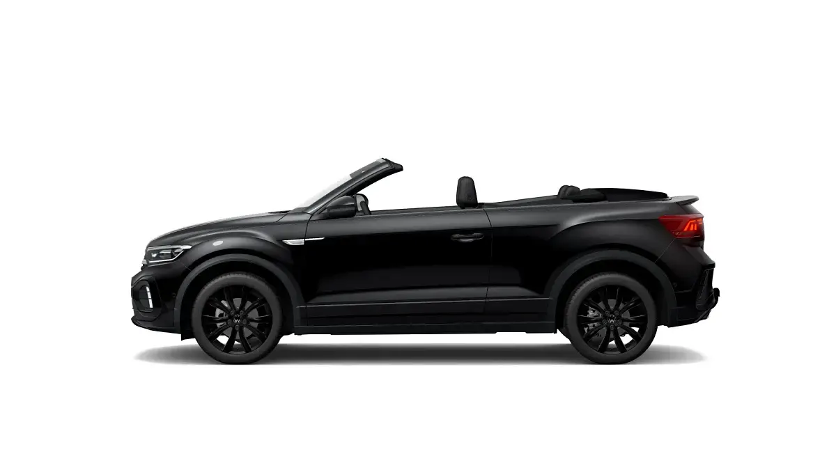 Gebraucht VW T-Roc Cabriolet R-line 150 PS (110 kW) 2023 Deep black perleffekt (schwarz) Cabrio
