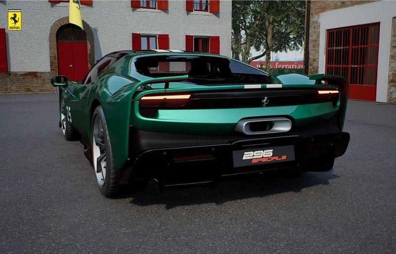 Nouă Ferrari 296 880 CP (647 kW) 2026 Verde