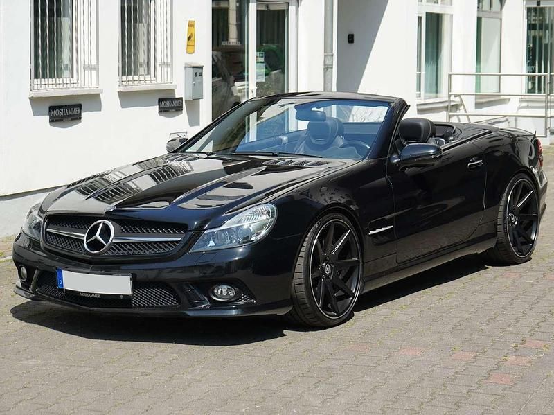 Schwarz Gebraucht 2008 Mercedes SL350 AMG Cabrio | 36.800 € - Bild 1/4