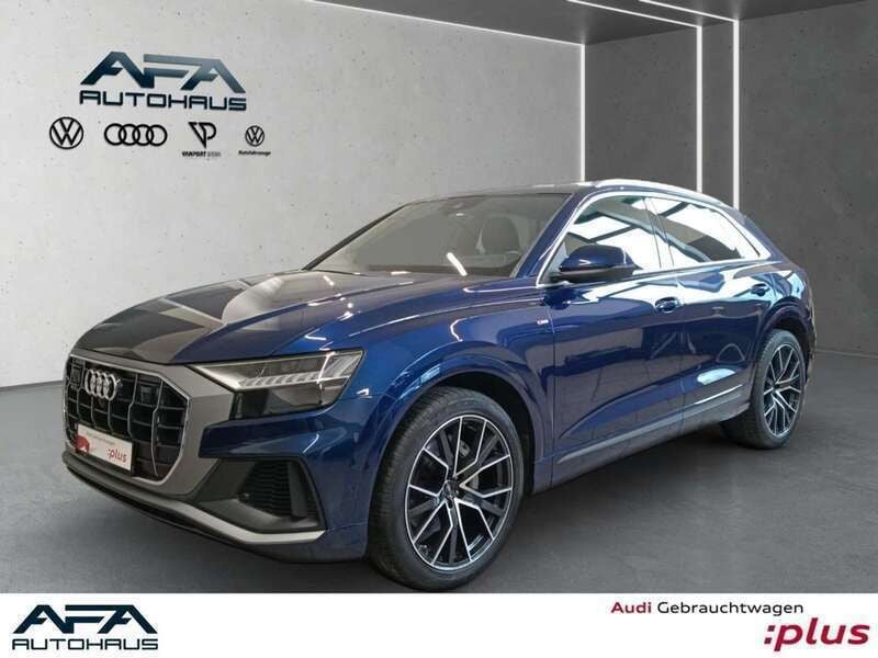 Blau Gebraucht 2018 Audi Q8 S-Line SUV | 49.441 € (Fairer Preis) - Bild 1/4