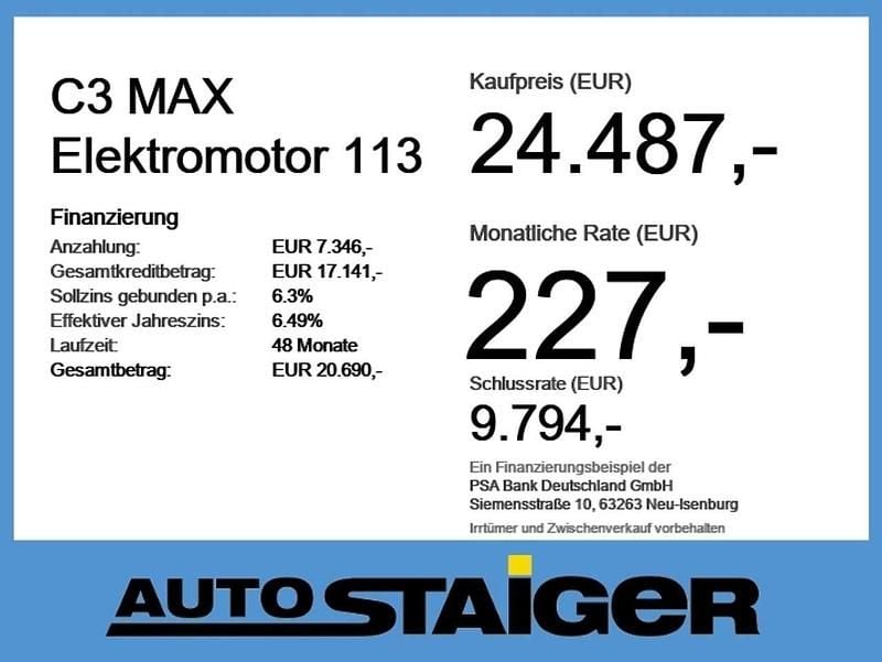 Gebraucht Citroën e-C3 83 kW (113 PS) 2025 Elixirrotmetallic Kleinwagen