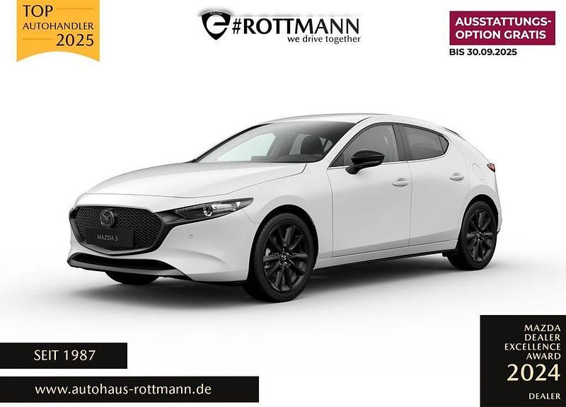 Weiß Neu 2025 Mazda 3 Center-Line Limousine | 26.470 € (Superpreis) - Bild 1/4