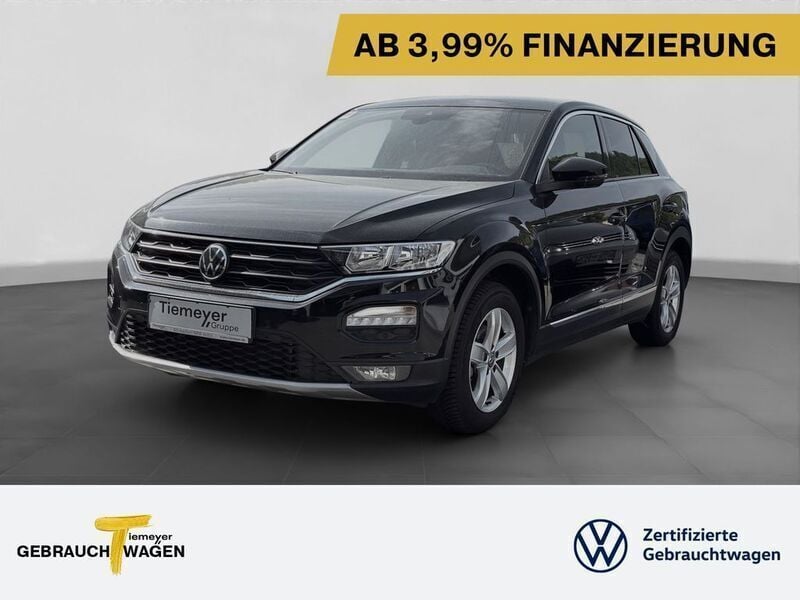 Schwarz Gebraucht 2021 VW T-Roc R-line SUV | 24.480 € (Superpreis) - Bild 1/4