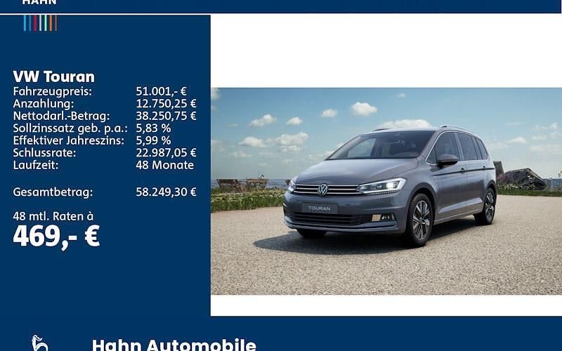 Neu VW Touran Highline 150 PS (110 kW) 2025 Grau Van / Kleinbus