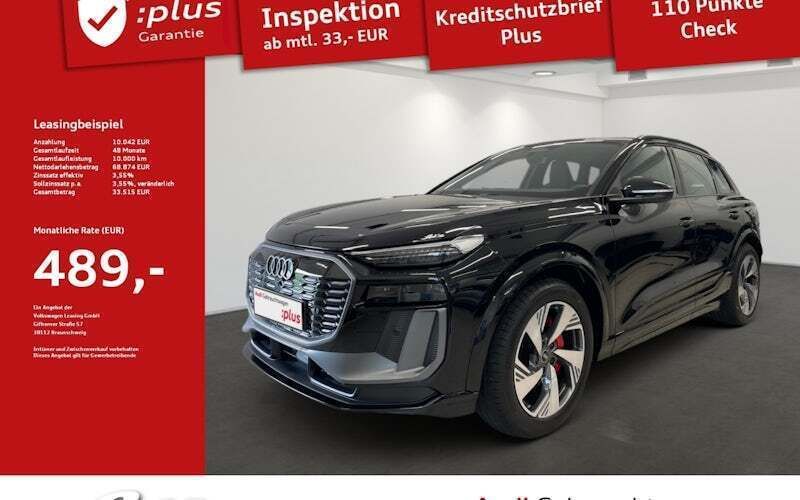 Mythosschwarz metallic Gebraucht 2024 Audi Q6 e-tron Ambiente SUV | 67.690 € (Superpreis) - Bild 1/4