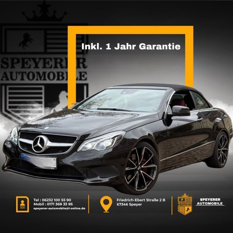 Obsidianschwarz metalliclack Gebraucht 2014 Mercedes E220 Cabrio | 21.950 € (Etwas zu teuer) - Bild 1/4