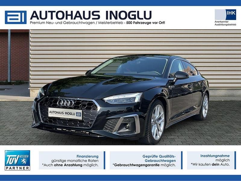 Schwarz mythosschwarz metallic (metallic) Gebraucht 2024 Audi A5 S-Line Coupé | 40.880 € (Superpreis) - Bild 1/4