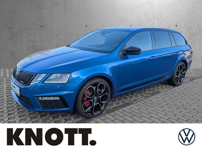 Raceblau metallic Gebraucht 2020 Skoda Octavia RS Kombi | 27.890 € (Guter Preis) - Bild 1/4