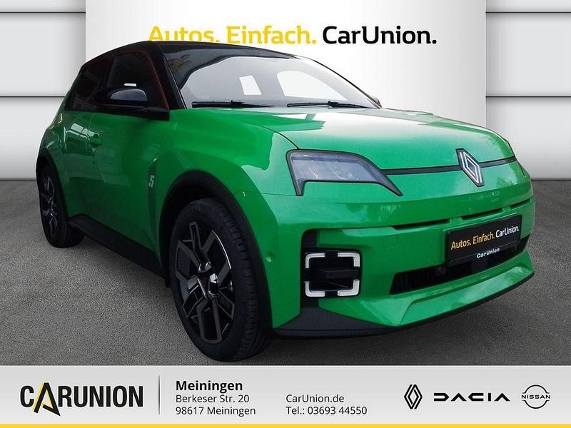 Gebraucht Renault 5 E-Tech Komfort 77 kW (106 PS) 2025 Pop green!, black pearlschwarz metallic Limousine