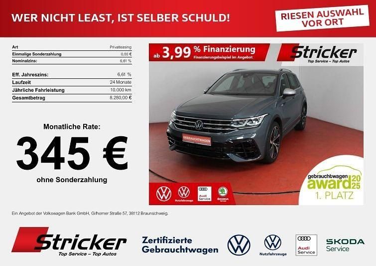 Delfingrau metallic (metallic) Gebraucht 2023 VW Tiguan R SUV | 39.988 € (Superpreis) - Bild 1/4