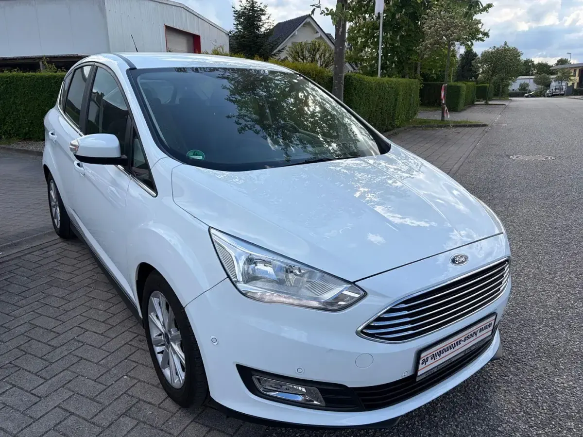 Gebraucht Ford C-MAX Titanium 150 PS (110 kW) 2017 Weiß Van / Kleinbus