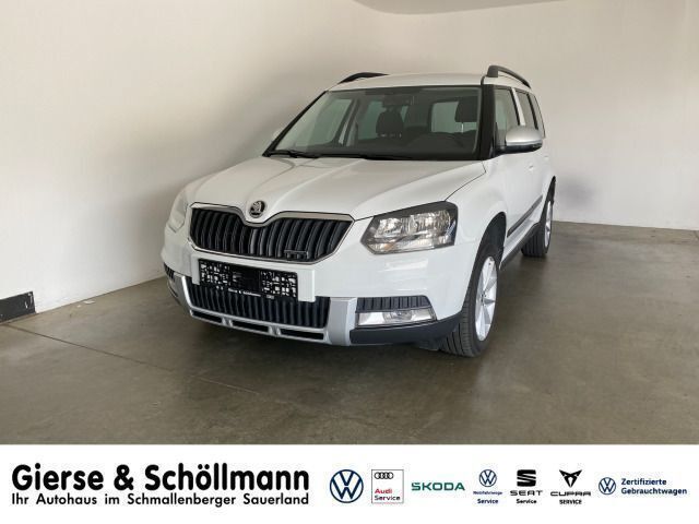 Moonweiß perleffekt (metallic) Gebraucht 2014 Skoda Yeti Outdoor GreenLine SUV | 6.800 € - Bild 1/4