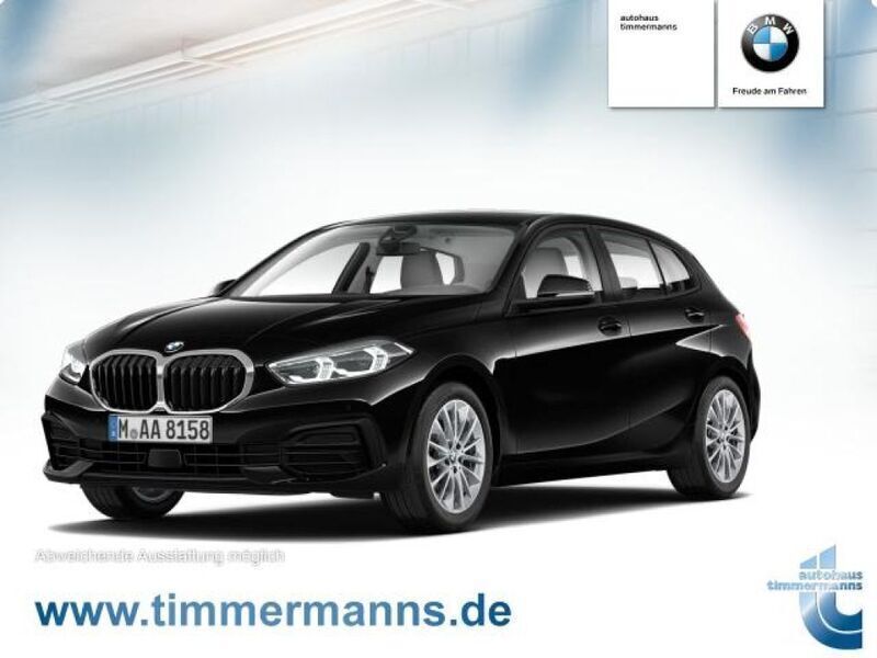 Schwarz uni Gebraucht 2021 BMW 116 Advantage Kleinwagen | 17.900 € (Etwas zu teuer) - Bild 1/4