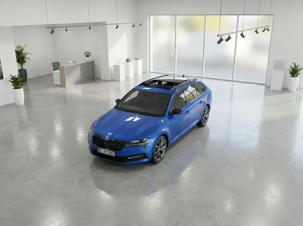 Gebraucht Skoda Superb SportLine 200 PS (147 kW) 2023 Blau Kombi