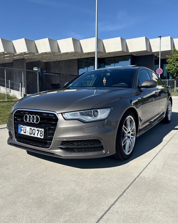 Grau Gebraucht 2013 Audi A6 S-Line Limousine | 19.900 € (Teuer) - Bild 1/4