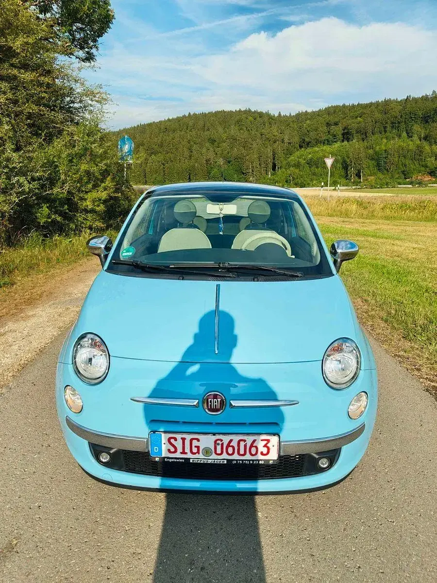 Gebraucht Fiat 500 Lounge 69 PS (50 kW) 2013 Blau Kleinwagen