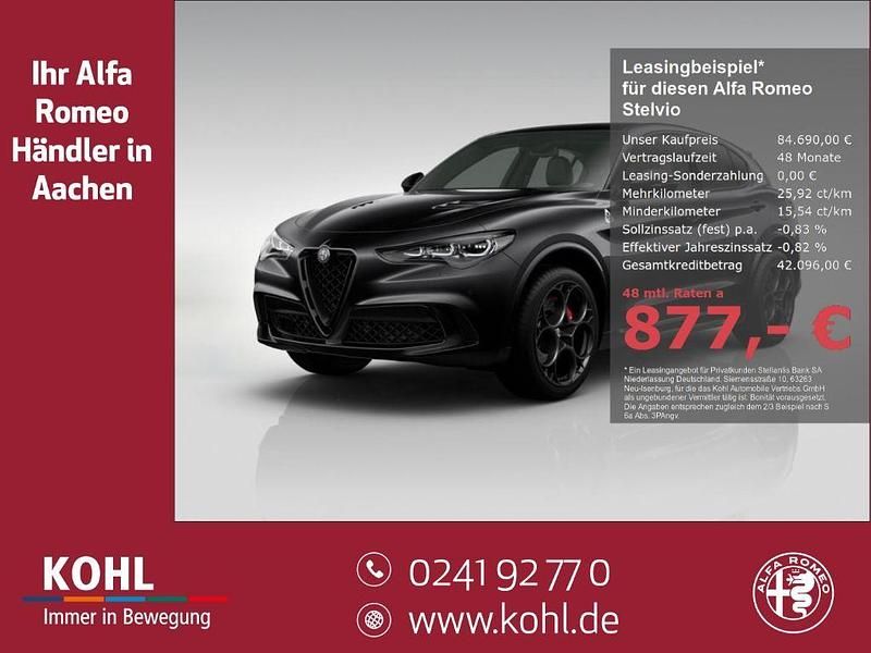 Schwarz Neu 2025 Alfa Romeo Stelvio Quadrifoglio SUV | 84.690 € (Superpreis) - Bild 1/4