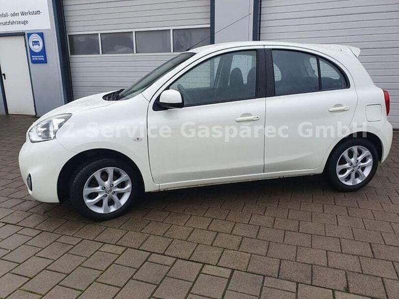 Gebraucht Nissan Micra Acenta 80 PS (58 kW) 2016 Weiß Kleinwagen