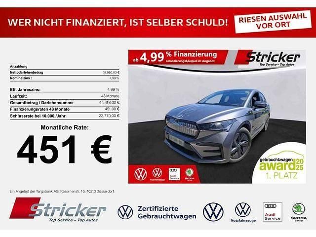 Grau (graphitegrau metallic) Gebraucht 2023 Skoda Enyaq iV Suite SUV | 37.948 € (Superpreis) - Bild 1/3