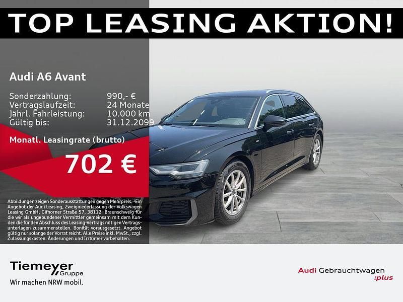 Schwarz Gebraucht 2022 Audi A6 S-Line Kombi | 32.470 € (Superpreis) - Bild 1/4