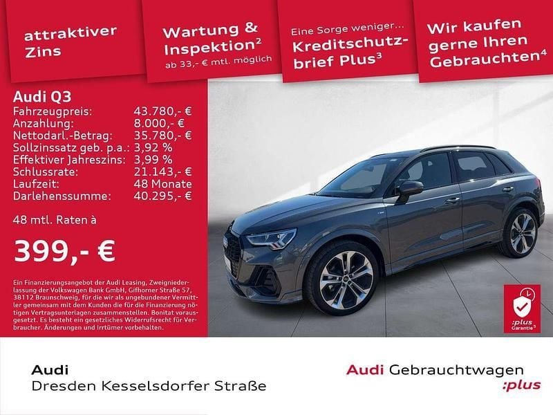 Daytonagrau perleffekt Gebraucht 2024 Audi Q3 S-Line SUV | 43.780 € (Fairer Preis) - Bild 1/4