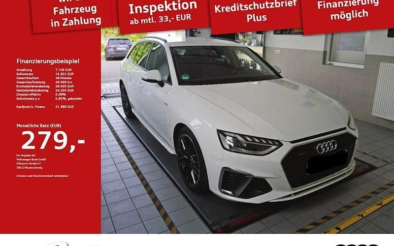 Weiß Gebraucht 2022 Audi A4 S-Line Kombi | 31.980 € (Guter Preis) - Bild 1/2