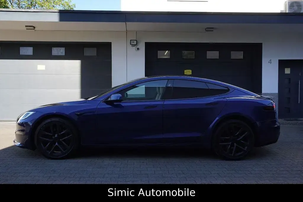 Gebraucht Tesla Model S Plaid 759 kW (1033 PS) 2022 Blau Kleinwagen