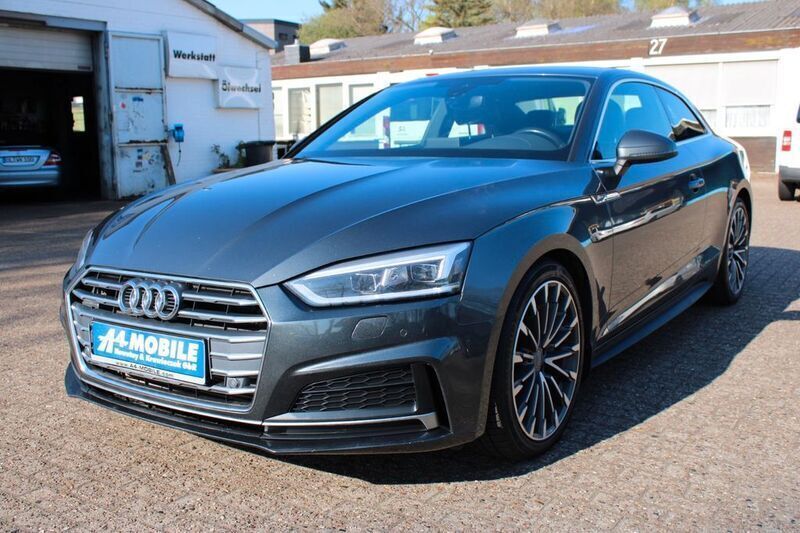 Daytonagrau perleffekt (metallic) Gebraucht 2017 Audi A5 S-Line Coupé | 24.999 € (Superpreis) - Bild 1/4