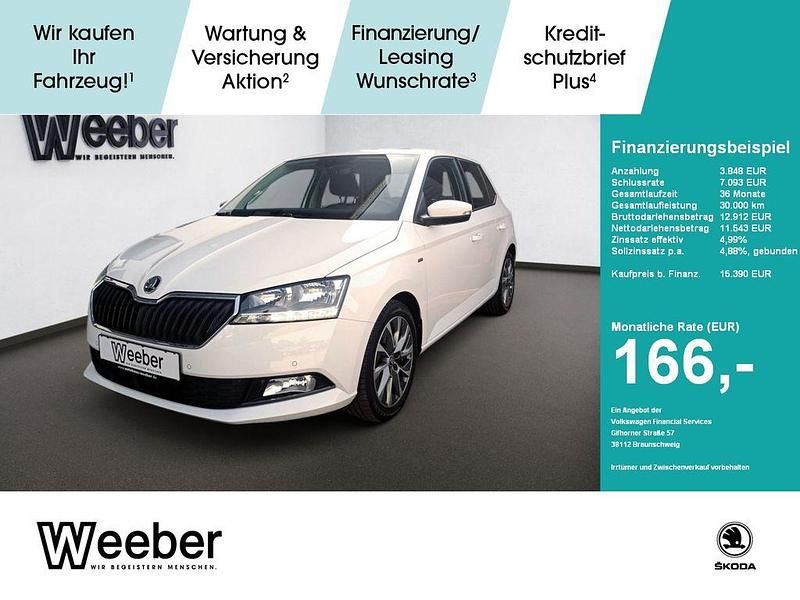 Candyweiss Gebraucht 2021 Skoda Fabia Clever Limousine | 15.390 € (Fairer Preis) - Bild 1/4