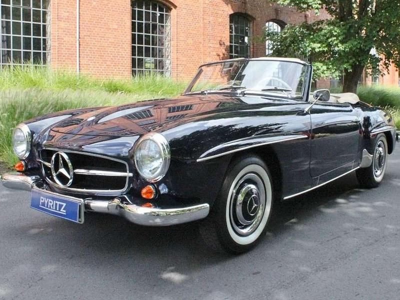Blau Gebraucht 1958 Mercedes 190 Cabrio | 145.000 € - Bild 1/4