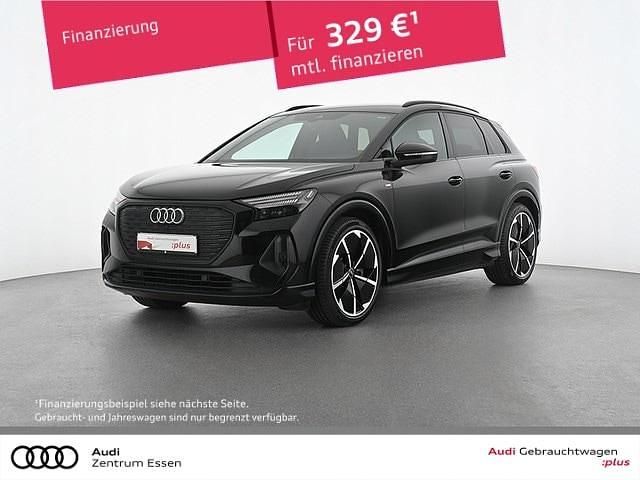 Mythosschwarz metallic Gebraucht 2021 Audi Q4 e-tron S-Line SUV | 32.880 € (Superpreis) - Bild 1/4
