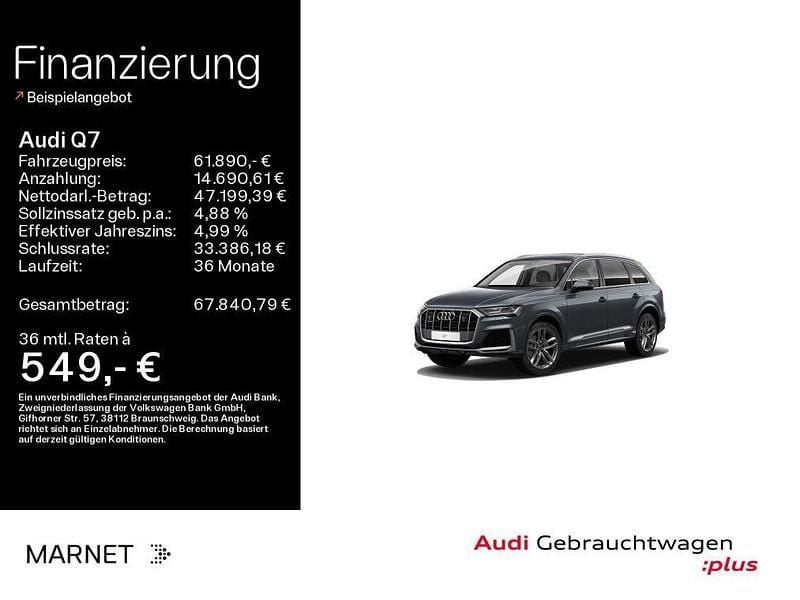 Gebraucht Audi Q7 S-Line 286 PS (210 kW) 2022 Grau SUV