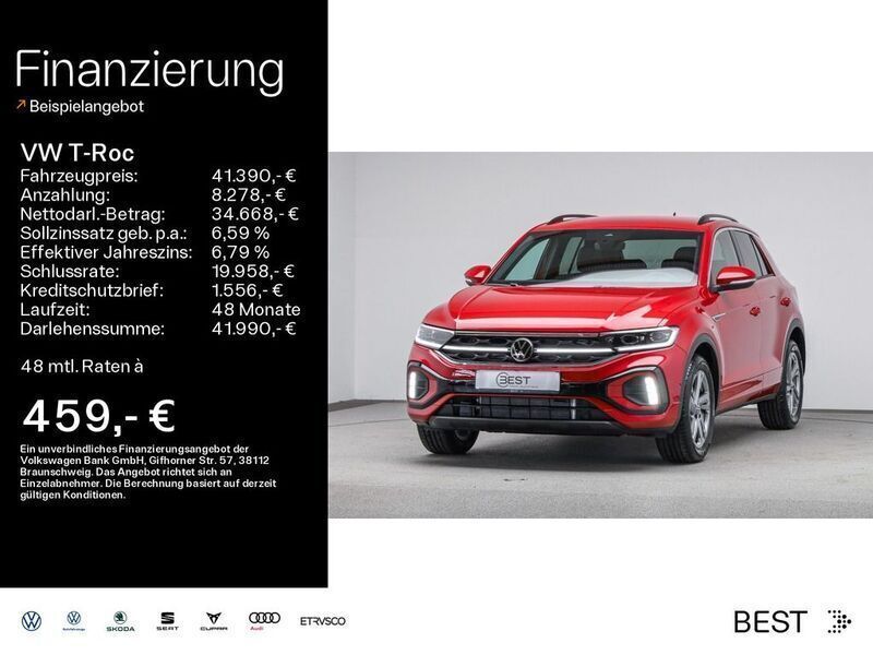 Rot Neu 2025 VW T-Roc R-line SUV | 35.390 € (Guter Preis) - Bild 1/4
