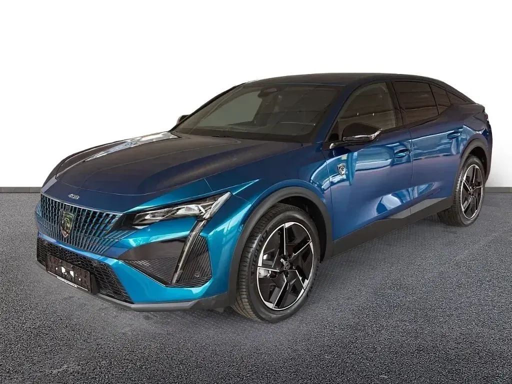 Neu Peugeot e-408 GTi 156 kW (213 PS) 2025 Blau obsession/typ aussenverkl SUV