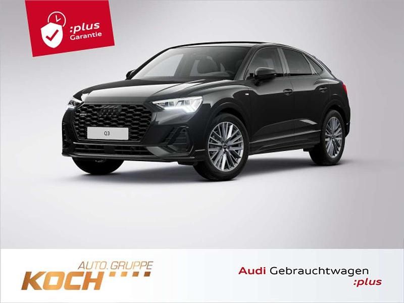 Mythosschwarz metallic Gebraucht 2025 Audi Q3 S-Line SUV | 55.890 € - Bild 1/2