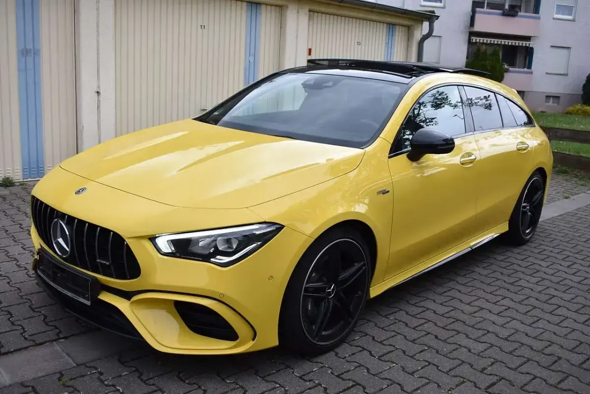 Gebraucht Mercedes CLA45 AMG AMG 387 PS (284 kW) 2020 Sonnengelb  unilack Coupé