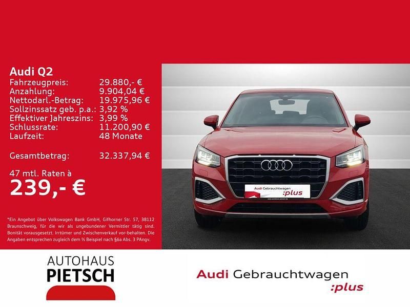 Progressivrot metallic Gebraucht 2024 Audi Q2 Advanced SUV | 29.880 € (Fairer Preis) - Bild 1/4