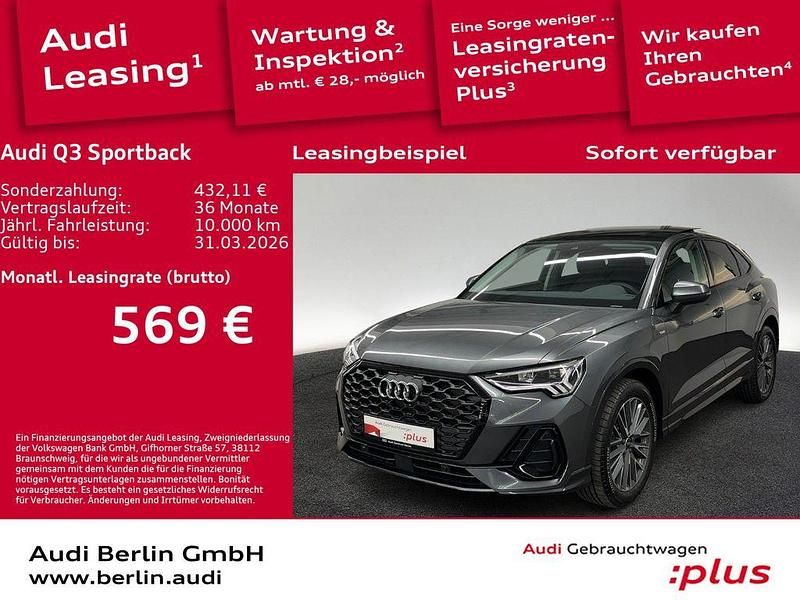 Daytonagrau perleffekt Gebraucht 2025 Audi Q3 Sportback S-Line SUV | 46.200 € (Etwas zu teuer) - Bild 1/3