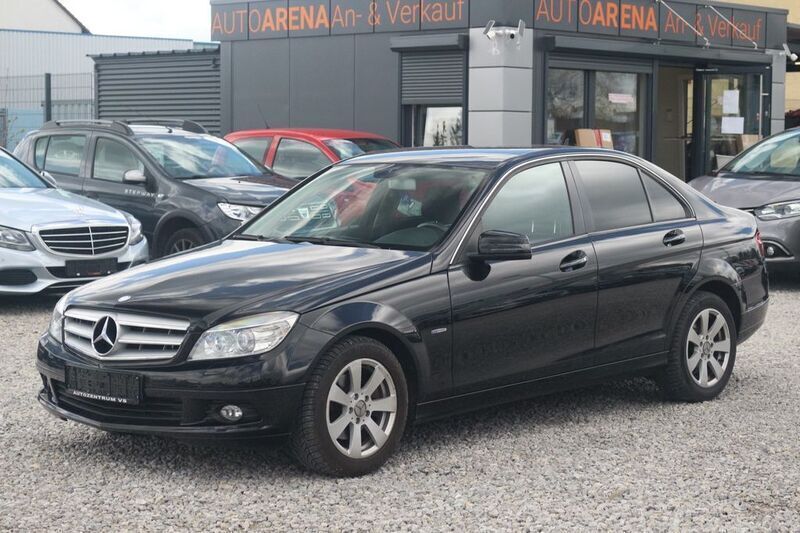 Schwarz Gebraucht 2009 Mercedes C250 Limousine | 4.990 € (Superpreis) - Bild 1/4