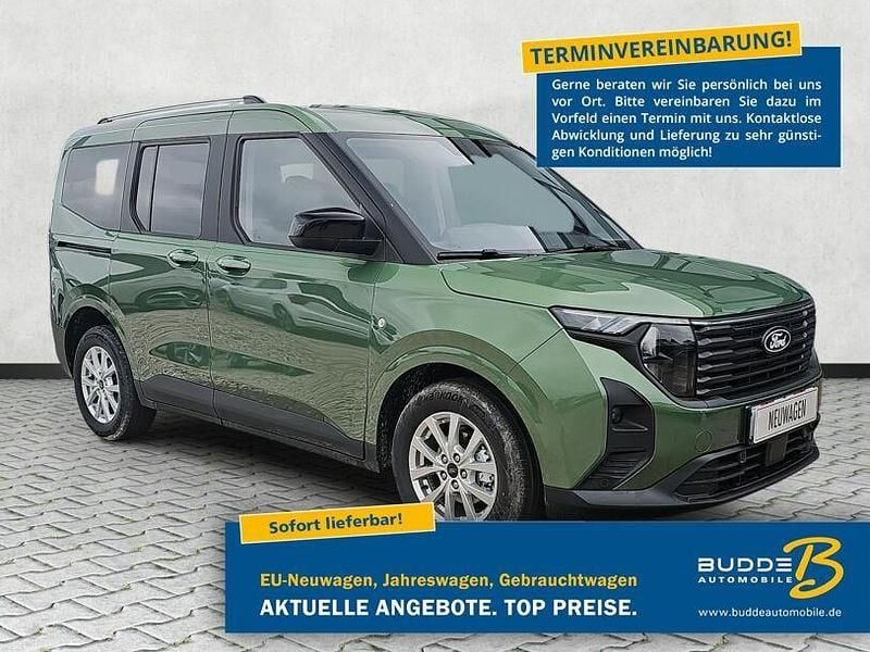 Grün Neu 2025 Ford Tourneo Courier Titanium Van / Kleinbus | 24.950 € (Guter Preis) - Bild 1/4