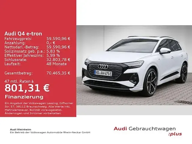 Gebraucht Audi Q4 e-tron Sport 210 kW (286 PS) 2026 Weiß SUV