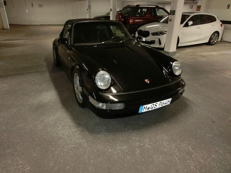 Schwarz Gebraucht 1991 Porsche 911 Carrera 4 Cabrio | 69.800 € - Bild 1/4