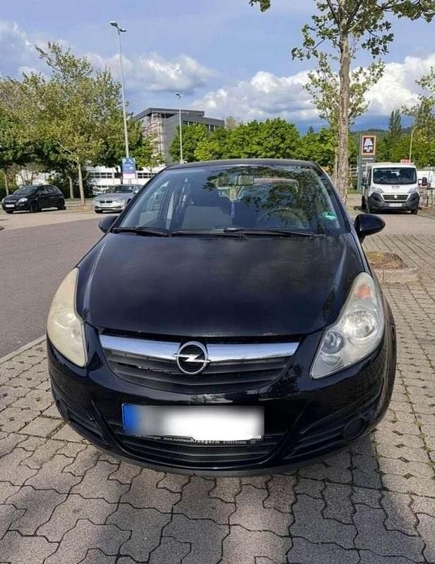 Schwarz Gebraucht 2008 Opel Corsa Basis Kleinwagen | 1.100 € (Superpreis) - Bild 1/4