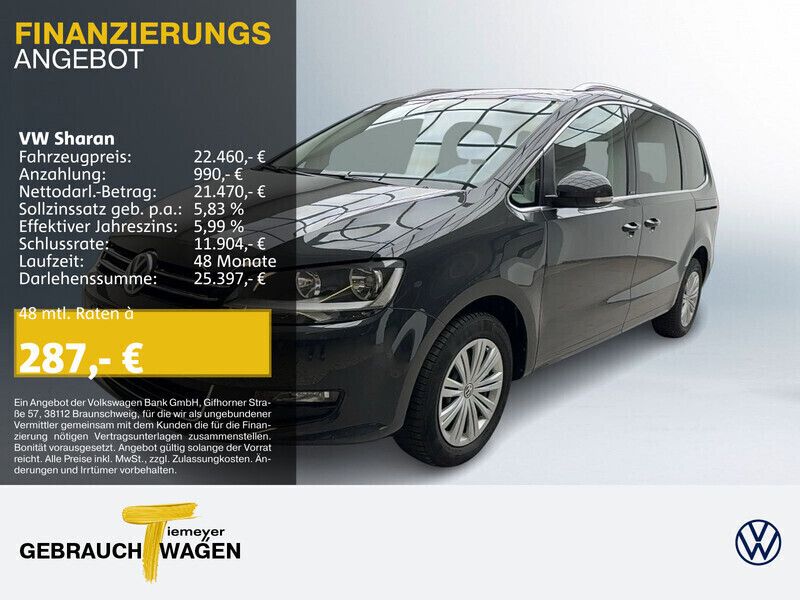 Grau Gebraucht 2020 VW Sharan United Van / Kleinbus | 23.760 € (Guter Preis) - Bild 1/4