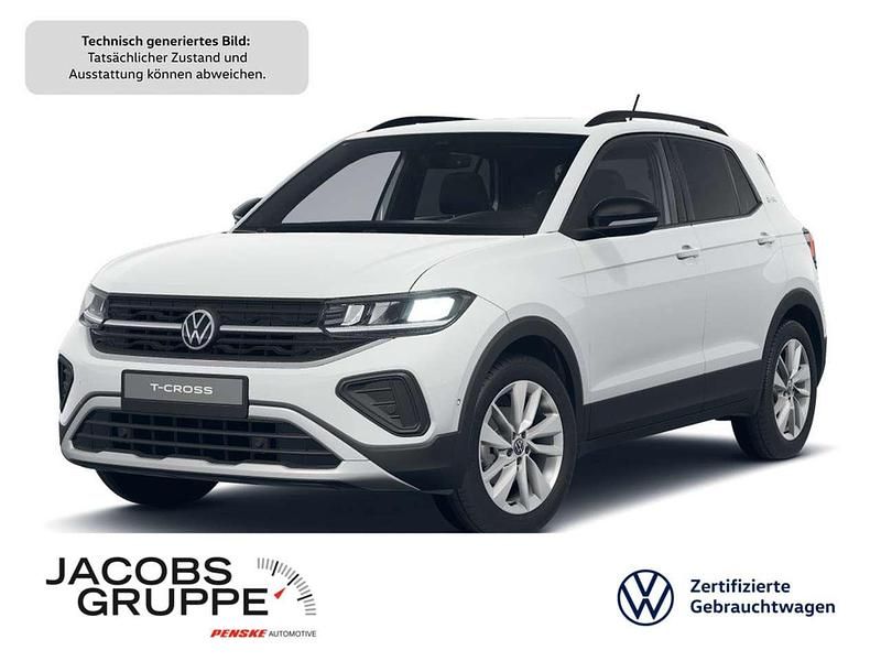 Weiß Gebraucht 2025 VW T-Cross Goal SUV | 24.970 € (Superpreis) - Bild 1/3