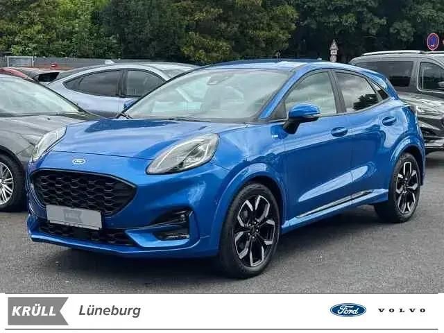 Blue metallic Gebraucht 2021 Ford Puma ST-Line X SUV | 18.177 € (Fairer Preis) - Bild 1/4