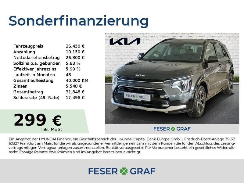 Grau Neu 2025 Kia Niro Comfort SUV | 35.850 € (Guter Preis) - Bild 1/4