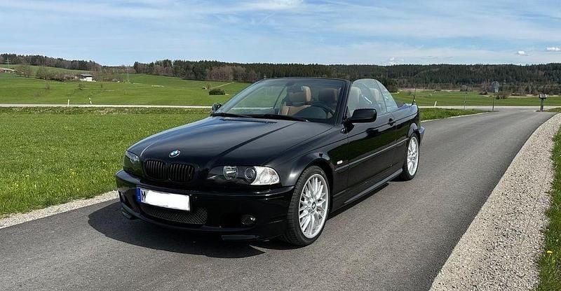 Schwarz Gebraucht 2002 BMW 330 Cabriolet M Sport Cabrio | 13.999 € (Superpreis) - Bild 1/4